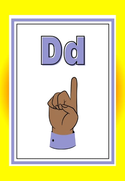 D in sign language