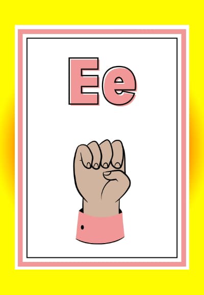 E in sign language