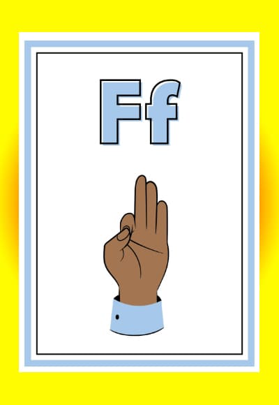 F in sign language