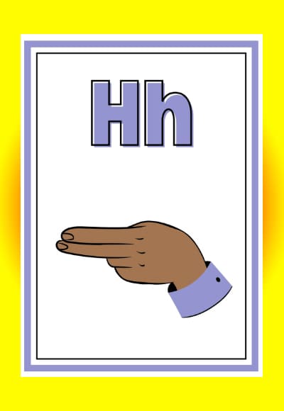 H in sign language