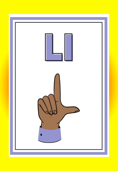 L in sign language