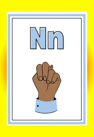 N in sign language