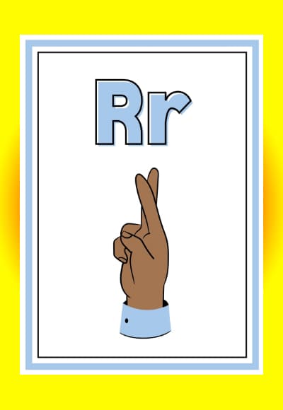 R in sign language