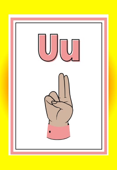 U in sign language