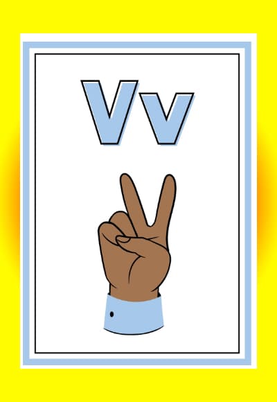 V in sign language