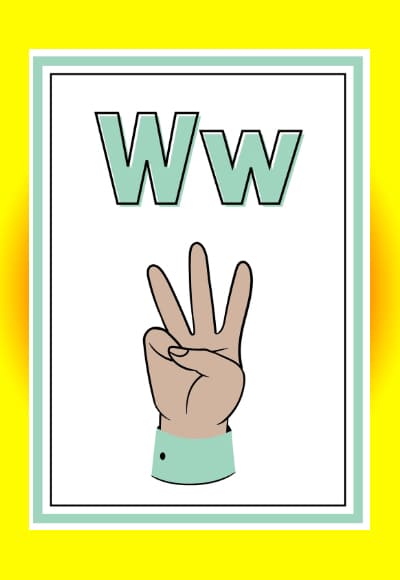 W in sign language