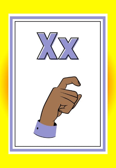 X in sign language