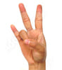 ASL sign for 7