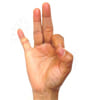 ASL sign for 9