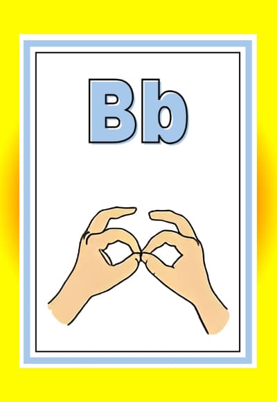 B in sign language