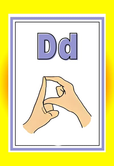 D in sign language