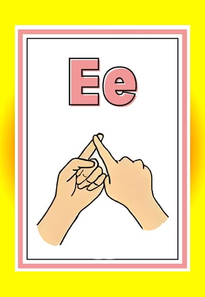 E in sign language