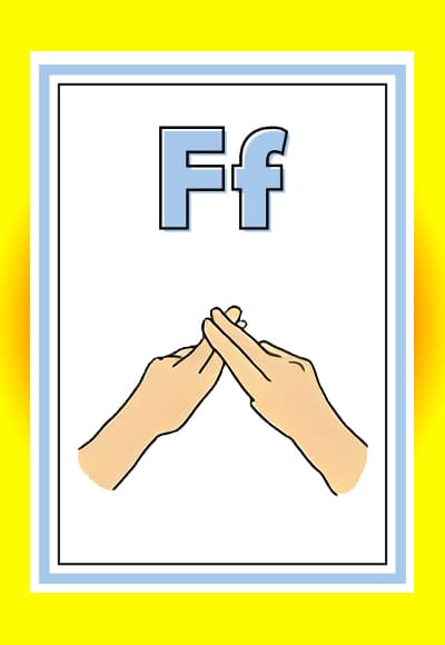 F in sign language