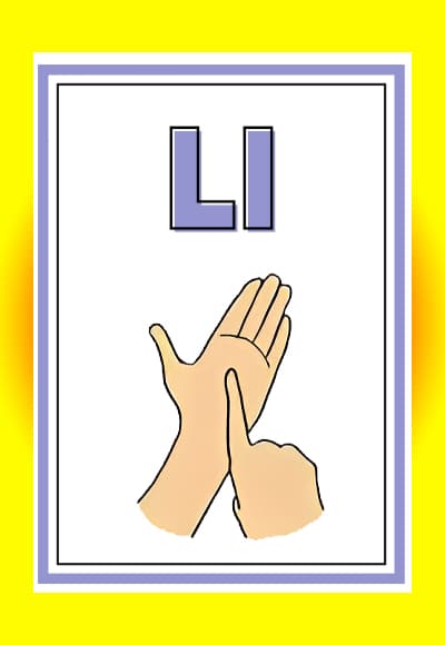 L in sign language