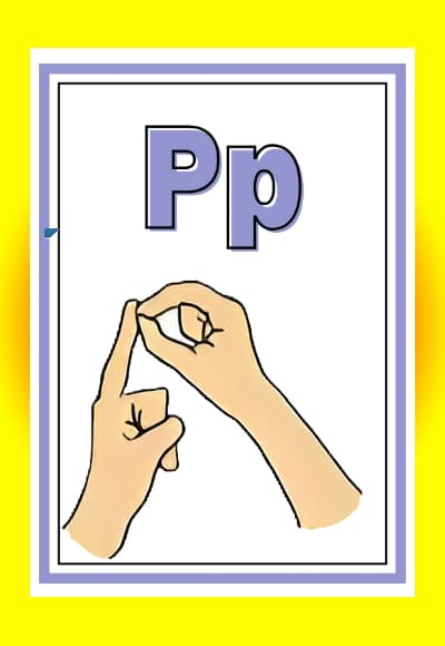 P in sign language