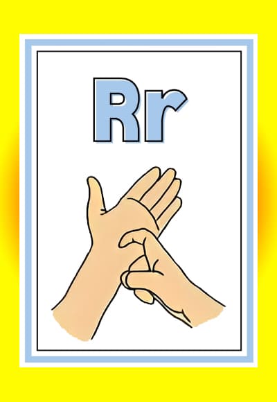 R in sign language