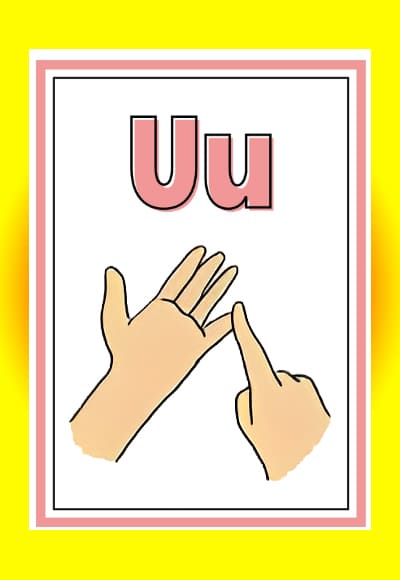 U in sign language