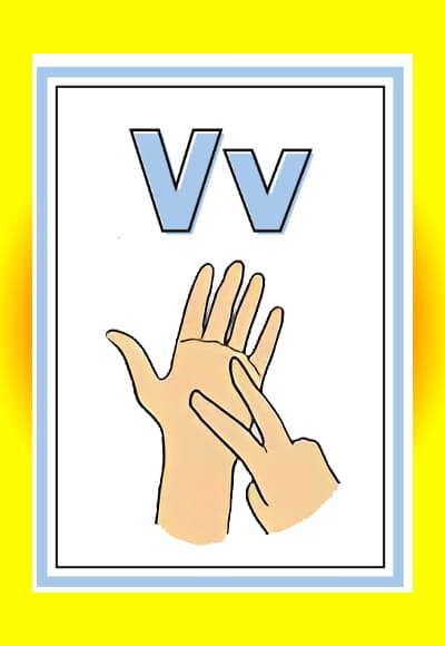 V in sign language