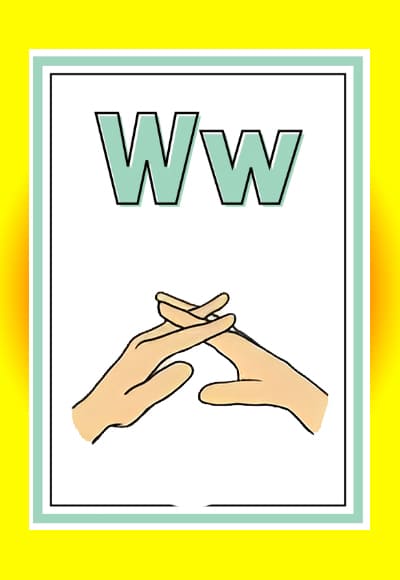 W in sign language