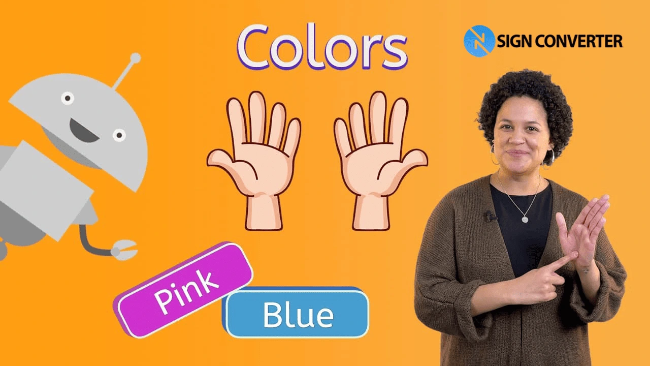 Red in sign language